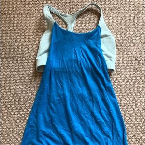 Lululemon Blue Bra Tank Top